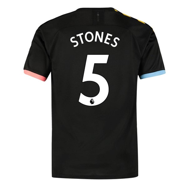 Camiseta Manchester City NO.5 Stones 2ª Kit 2019 2020 Negro
